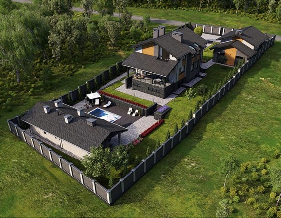ЖИТЛОВИЙ КОМПЛЕКС НА ДІЛЯНЦІ З ПЕРЕПАДОМ ВИСОТ